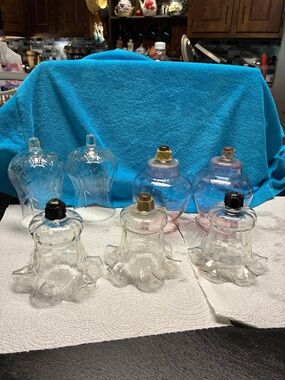 Homco Clear Glass Hanging Bell Jar Wall Decor Set
